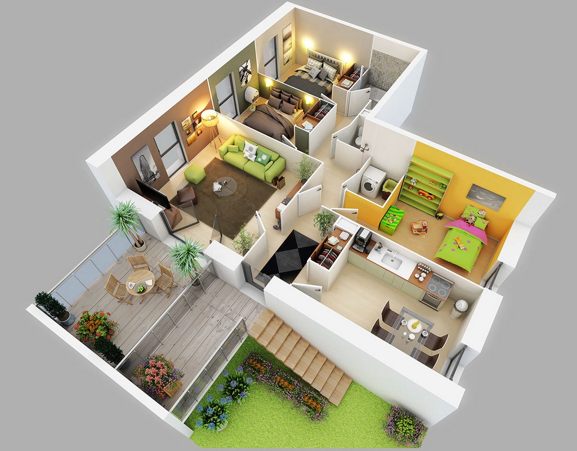 Apartment house design floor plan dwg News