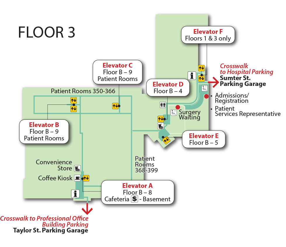 Baptist Campus and Floor Plan Maps Prisma HealthMidlands