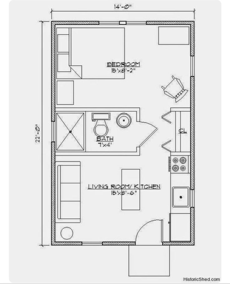 Pin by Wayne Sall on ADUs Tiny house floor plans, 1