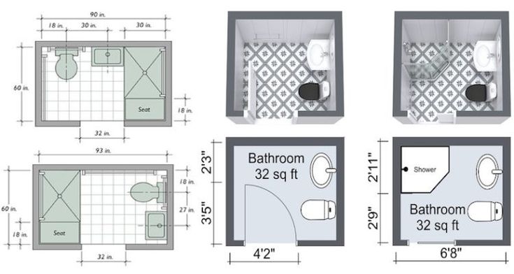 5x5 Bathroom Layout with Shower Small Bathroom Space
