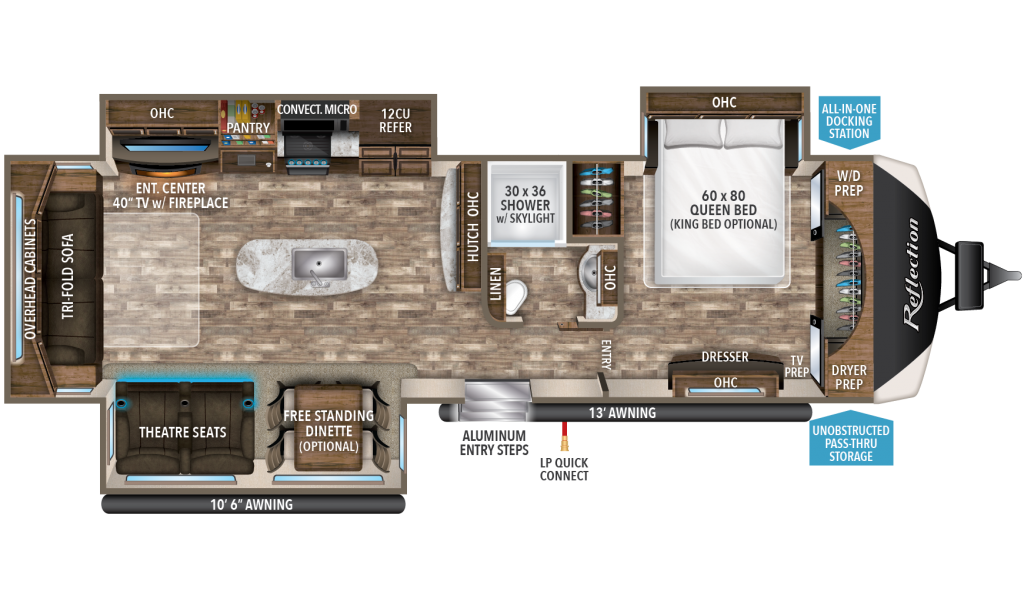 Reflection TravelTrailer Floorplans Grand Design