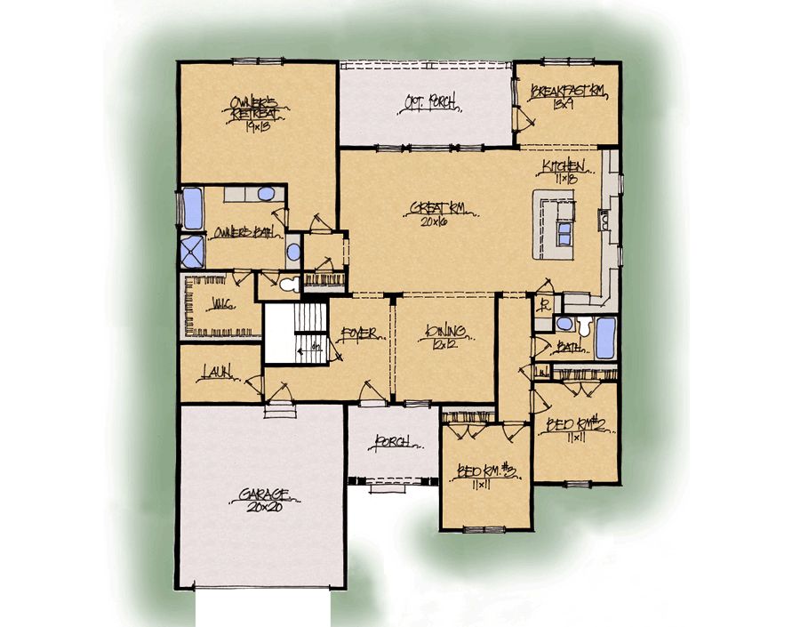 Schumacher home heritage B House plans, Floor plans, New