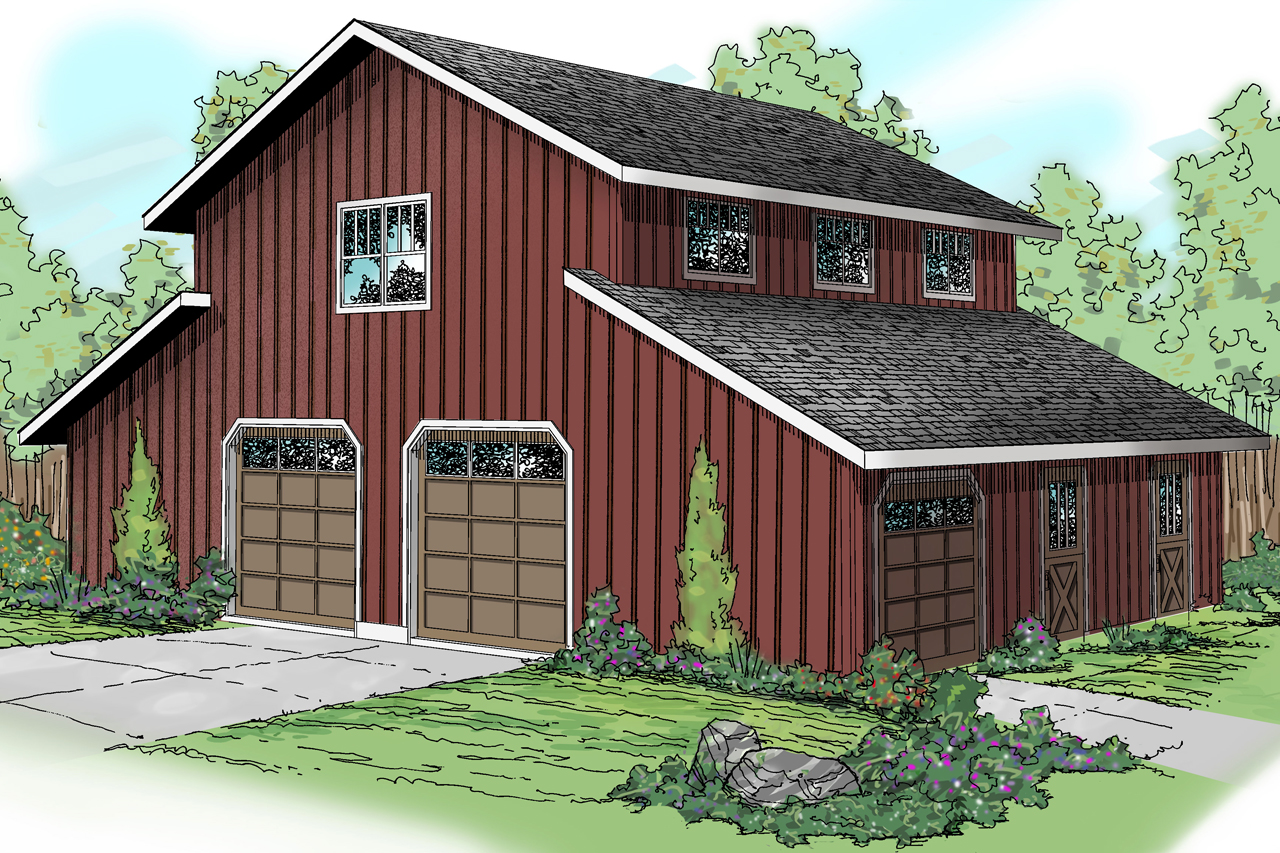 Country House Plans Barn 20059 Associated Designs