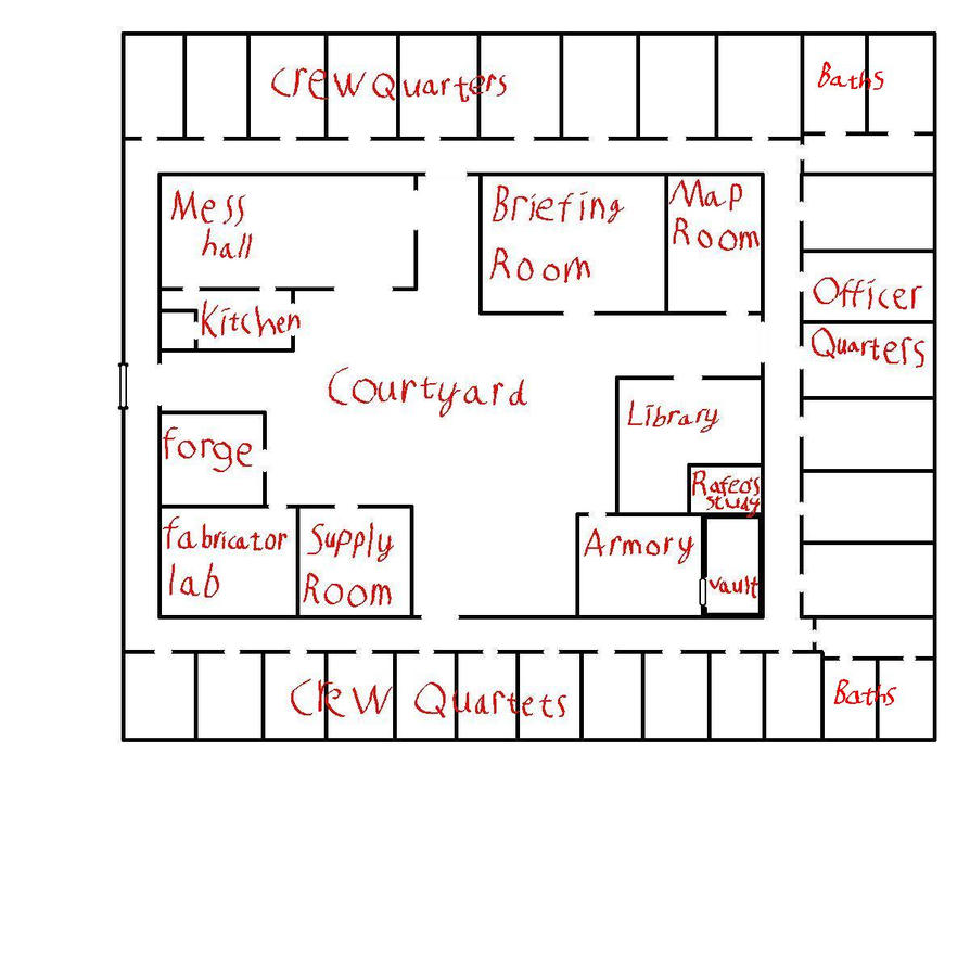 barracks floor plan by memantheguy on DeviantArt