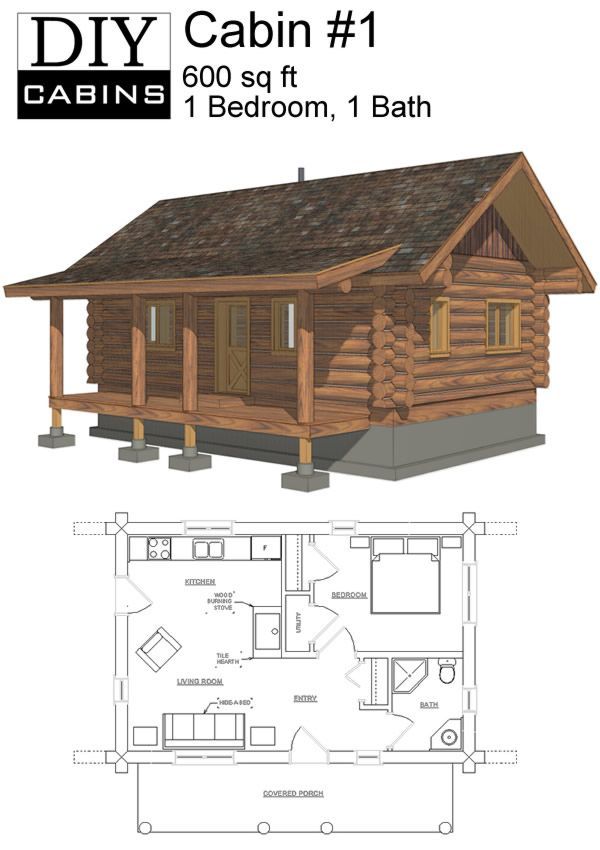 diy cabins Google Search Small cabin plans, Tiny house