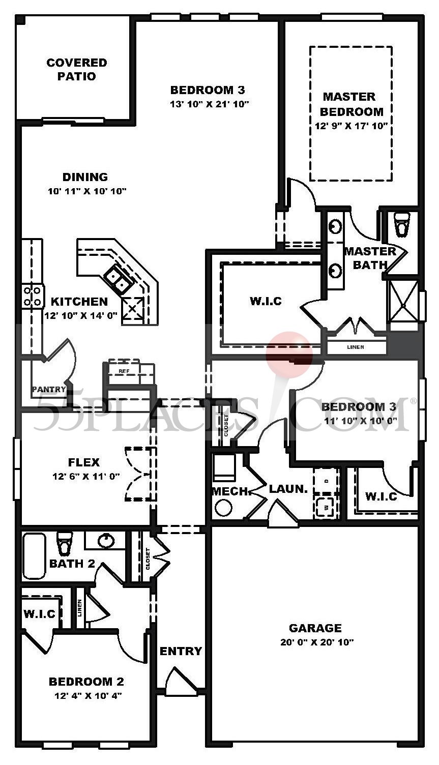 Bedford Floorplan 2162 Sq. Ft Carillon at Cambridge