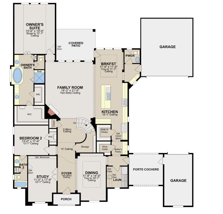 CalAtlantic Homes Floor Plan Monterey 1st Floor House