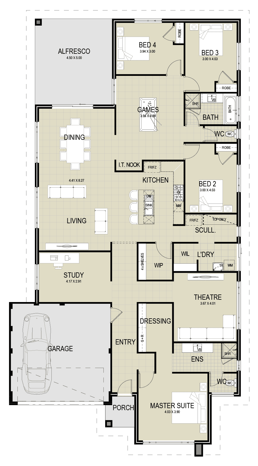The Sovereign floor plan Dream house plans, House layout
