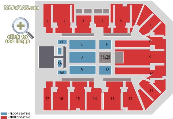 Birmingham Genting Arena NEC (LG Arena) detailed seat