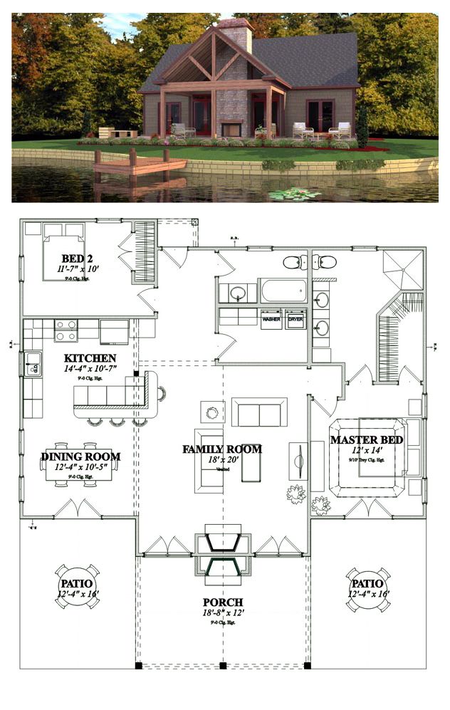 Cottage Style COOL House Plan ID chp44490 Total Living