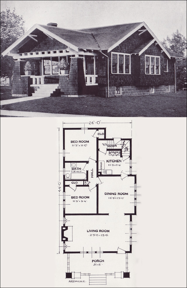 1920s Vintage Home Plans The Ardmore Standard Homes