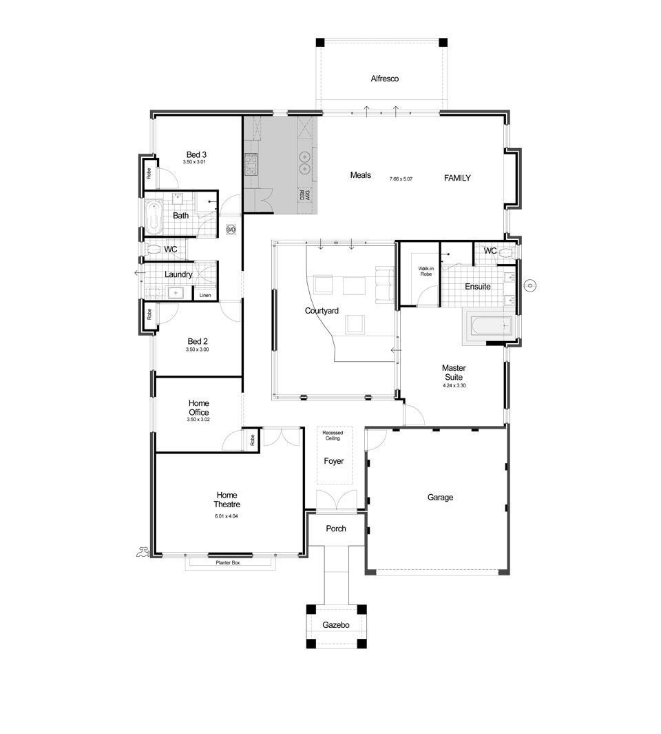 The Zen Collier Homes Home, Zen, Floor plans