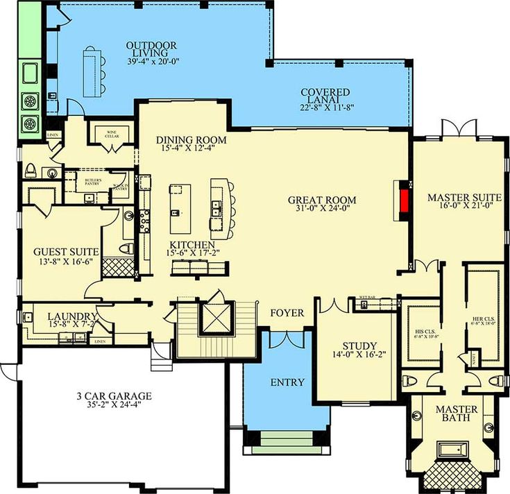 Plan 24120BG Twostory Contemporary Beach Home with First