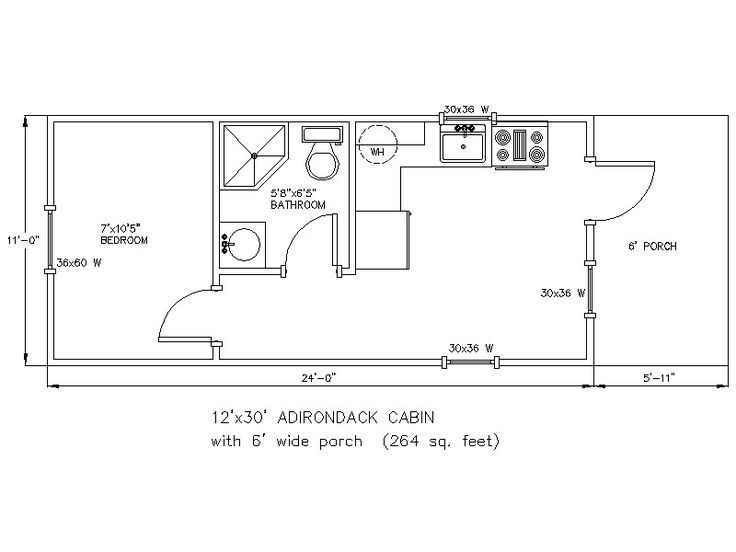 12x24 floor plans Google Search Tiny house floor plans