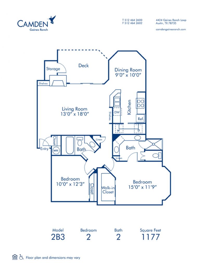 1 & 2 Bedroom Apartments in Austin, TX Camden Gaines Ranch