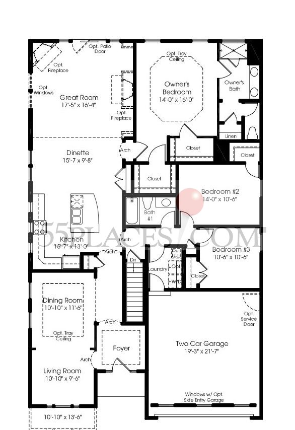 Castleton Floorplan 2074 Sq. Ft Colonial Charles