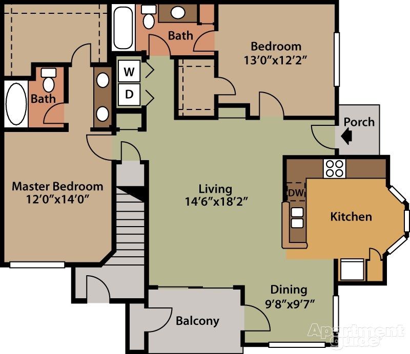 The Mandolin Houston apartment, Apartment guide, Floor plans