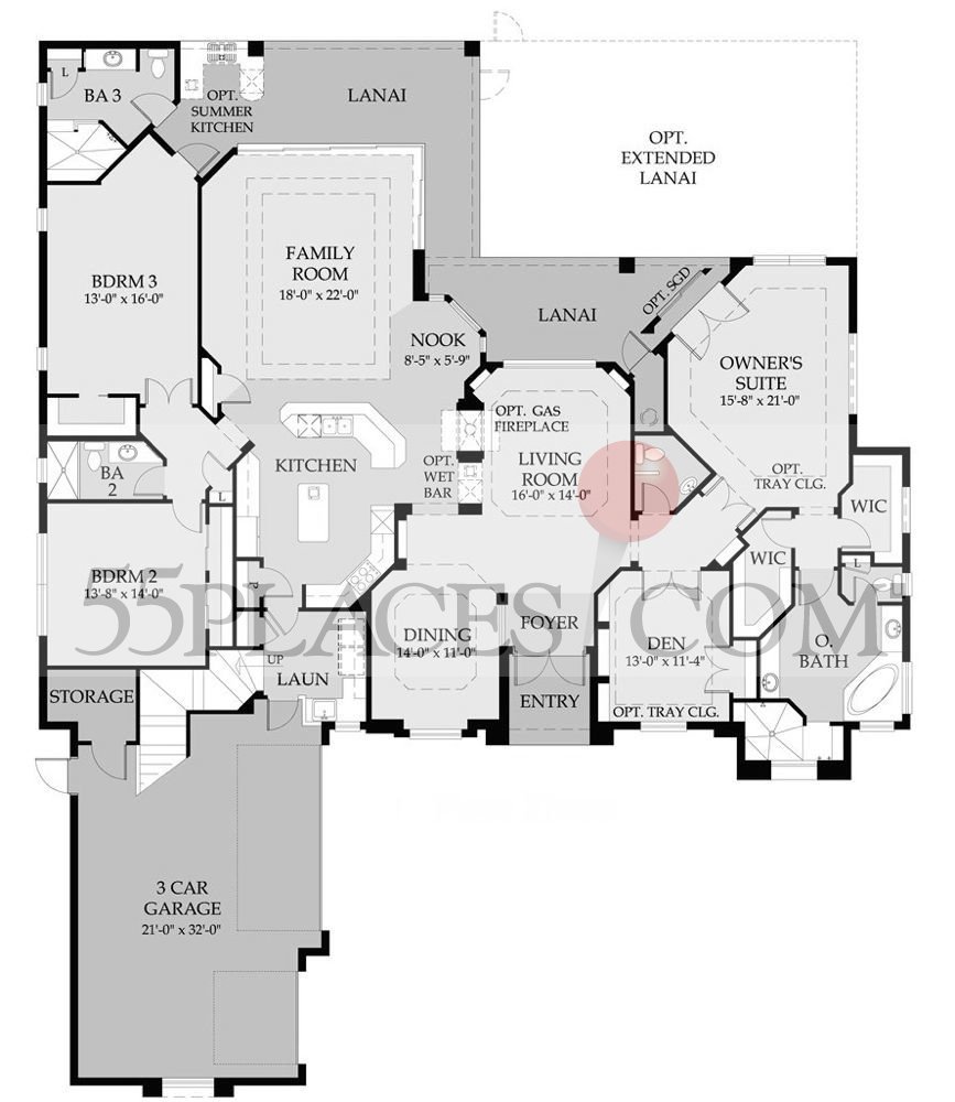 Churchill Floorplan 3583 Sq. Ft The Quarry 55places