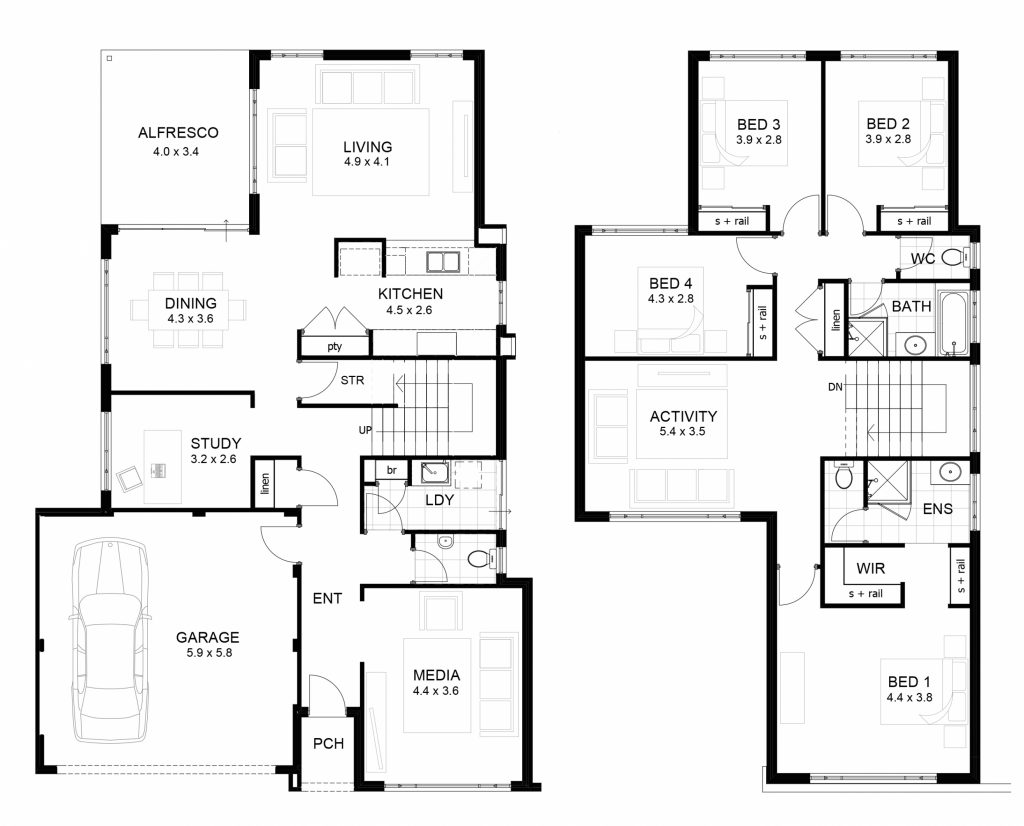 Luxury Sample Floor Plans 2 Story Home New Home Plans Design