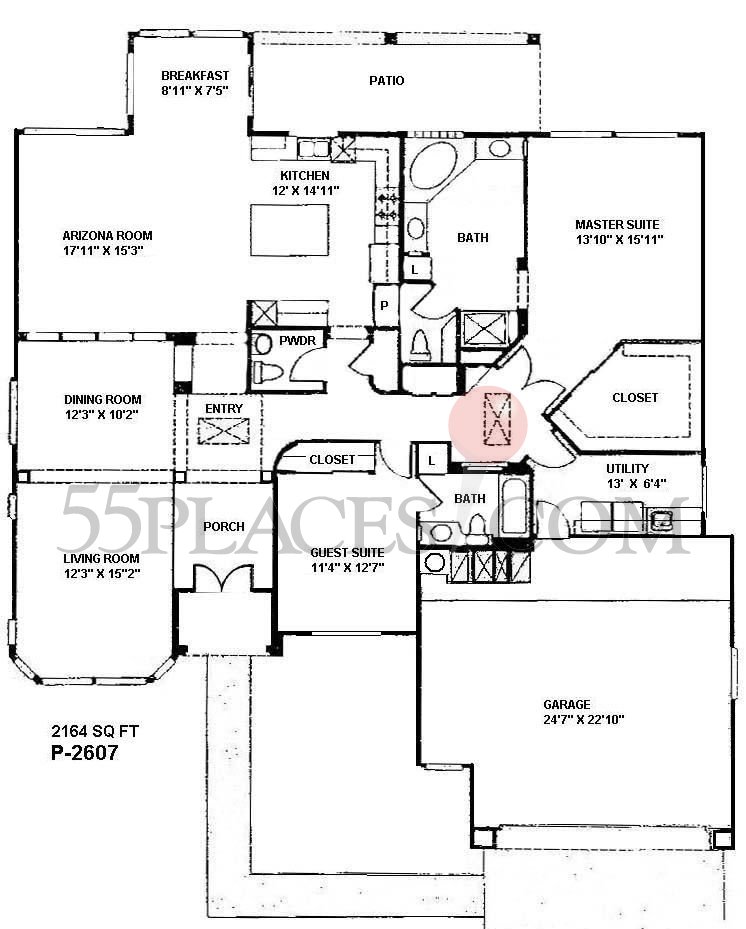 Sun City West Floor Plans Floorplansclick 7129