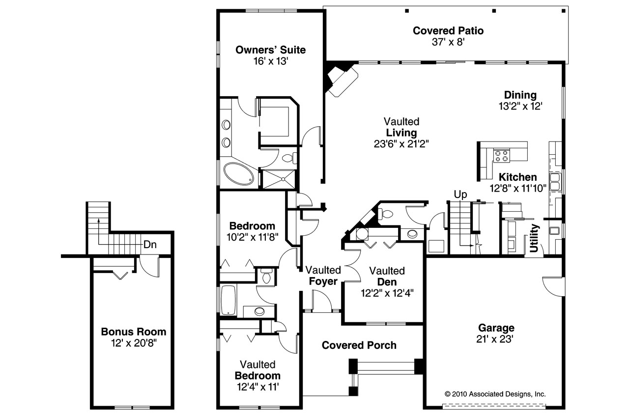 Craftsman House Plans Greenleaf 70002 Associated Designs
