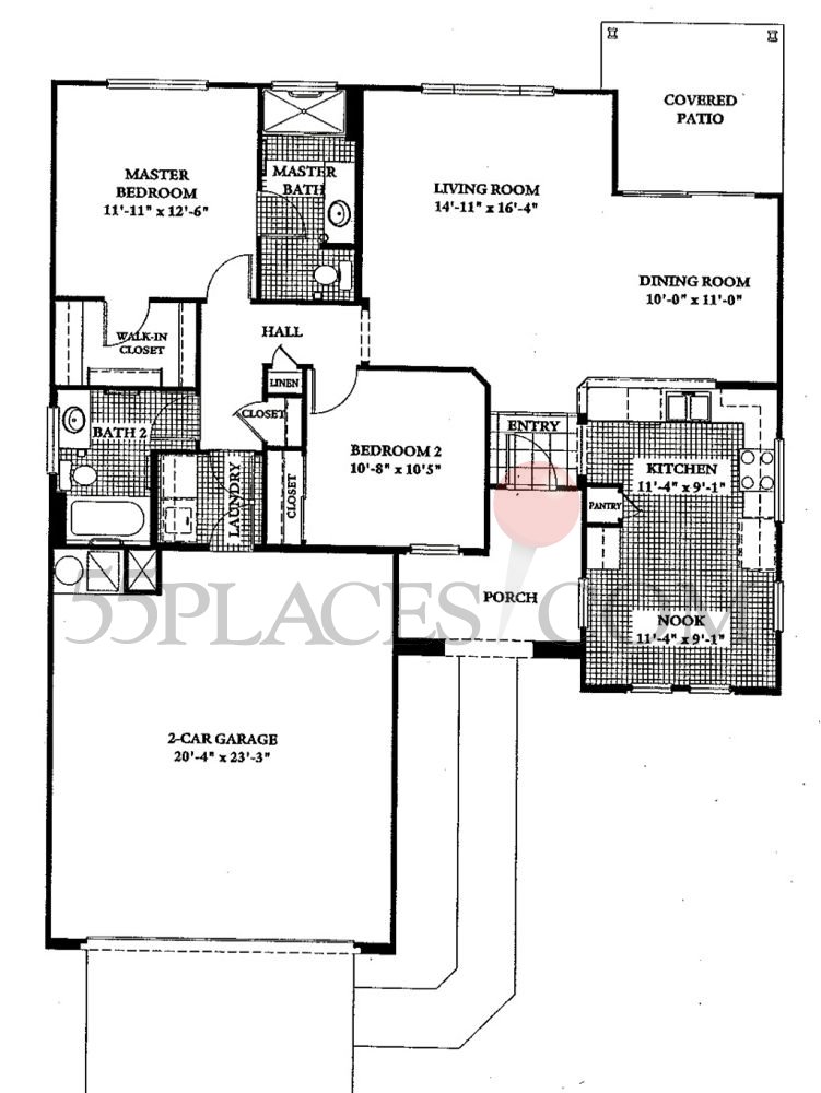 Cypress Floorplan 1246 Sq. Ft Sun City Grand 55places
