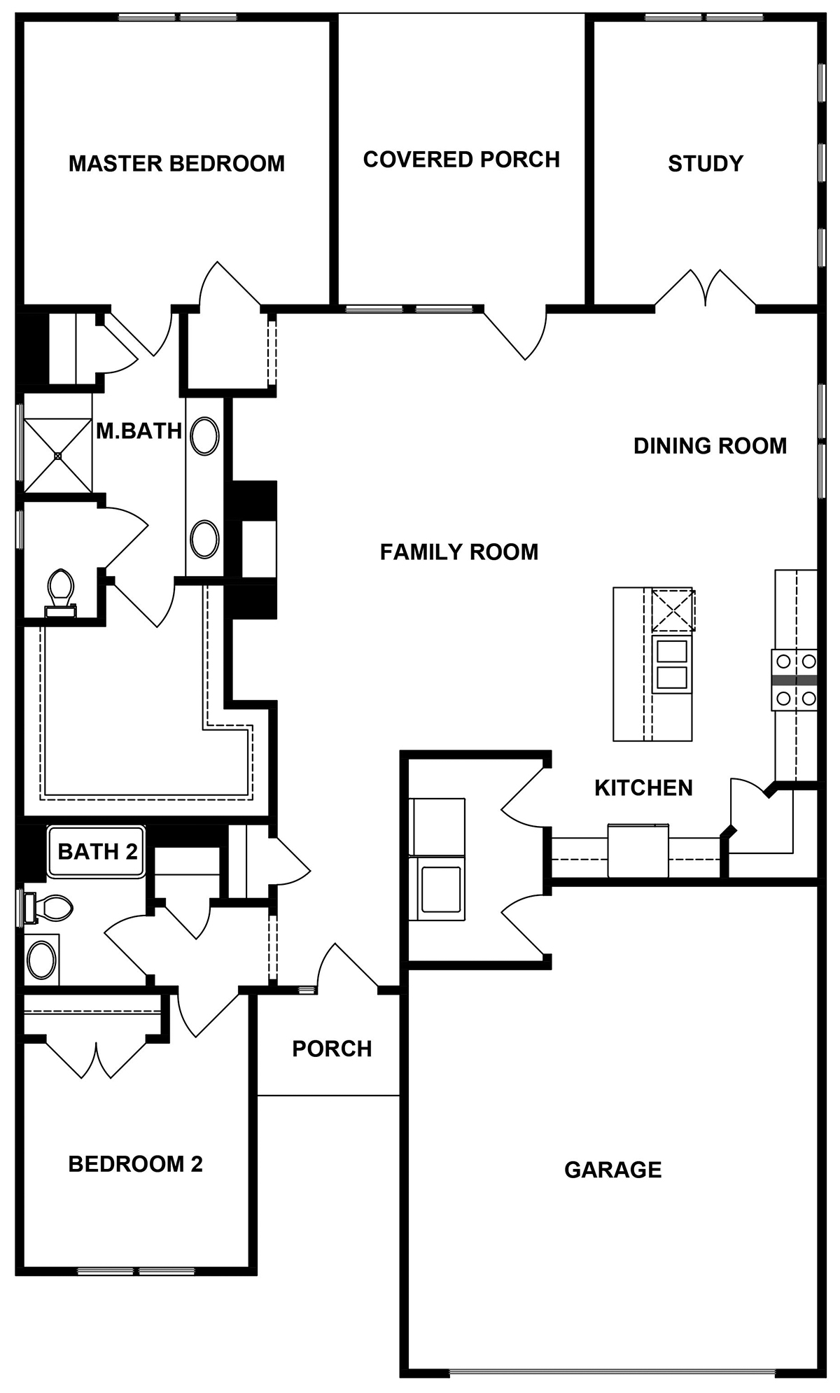 Bliss II Floorplan 1800 Sq. Ft Fendol Farms 55places