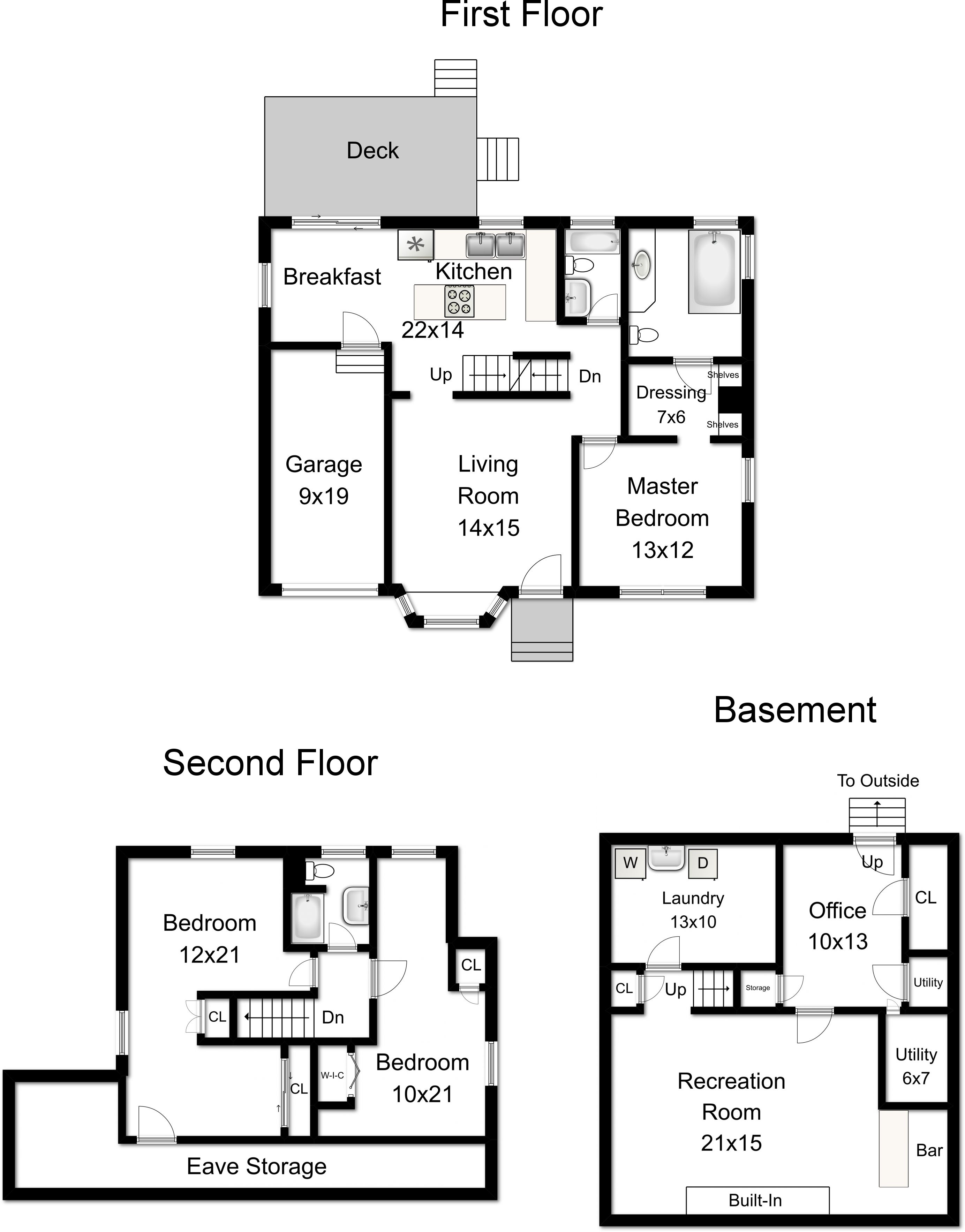 A floor plan of 524 Wadsworth Avenue Floor plans