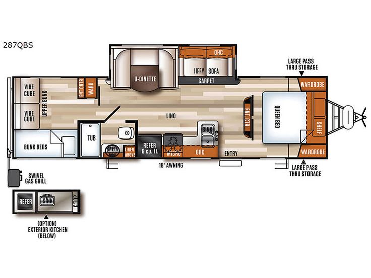 New 2018 Forest River RV Vibe Extreme Lite 287QBS Travel