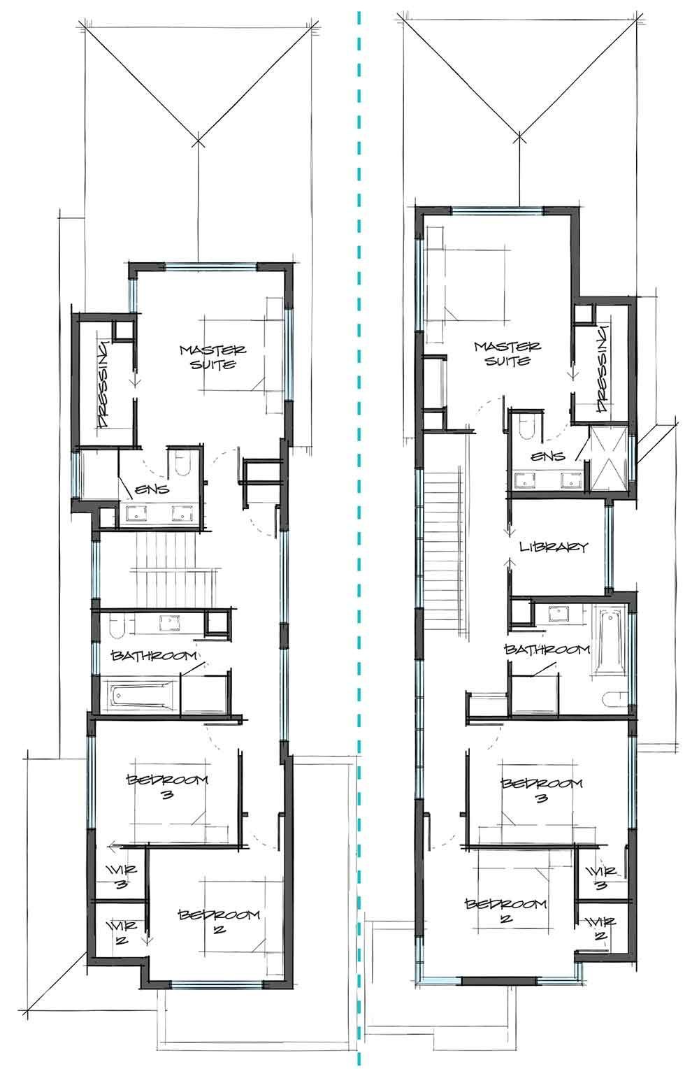 Melbourne House Plans Narrow lot house plans, Dual