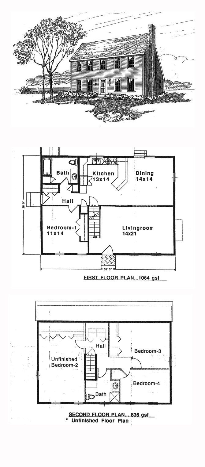 17 Best images about Saltbox House Plans on Pinterest