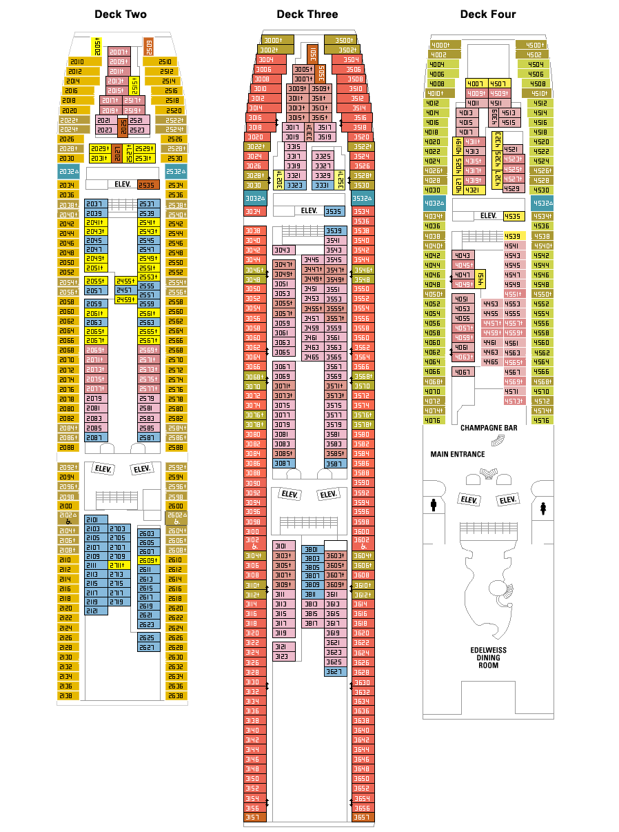 Rhapsody of the Seas Deck Plan Fun & Fitness Travel Club