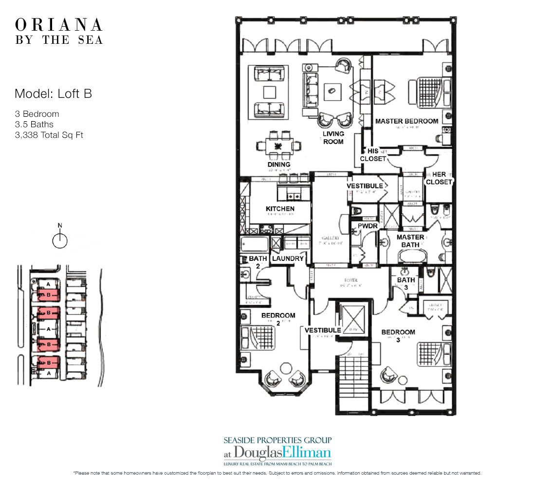 Oriana by the Sea Floor Plans, Luxury Oceanfront Condos in