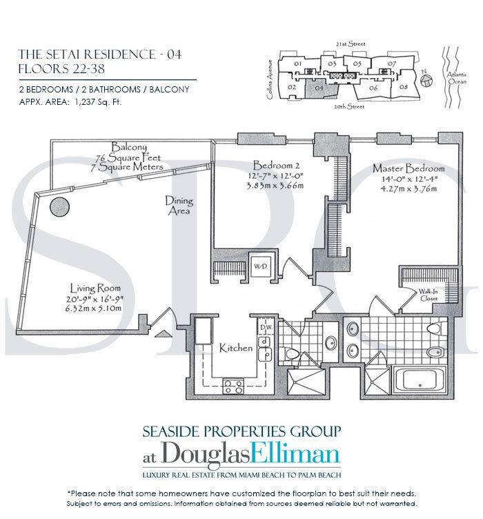 The Setai Floor Plans, Luxury Oceanfront Condos in Miami Beach