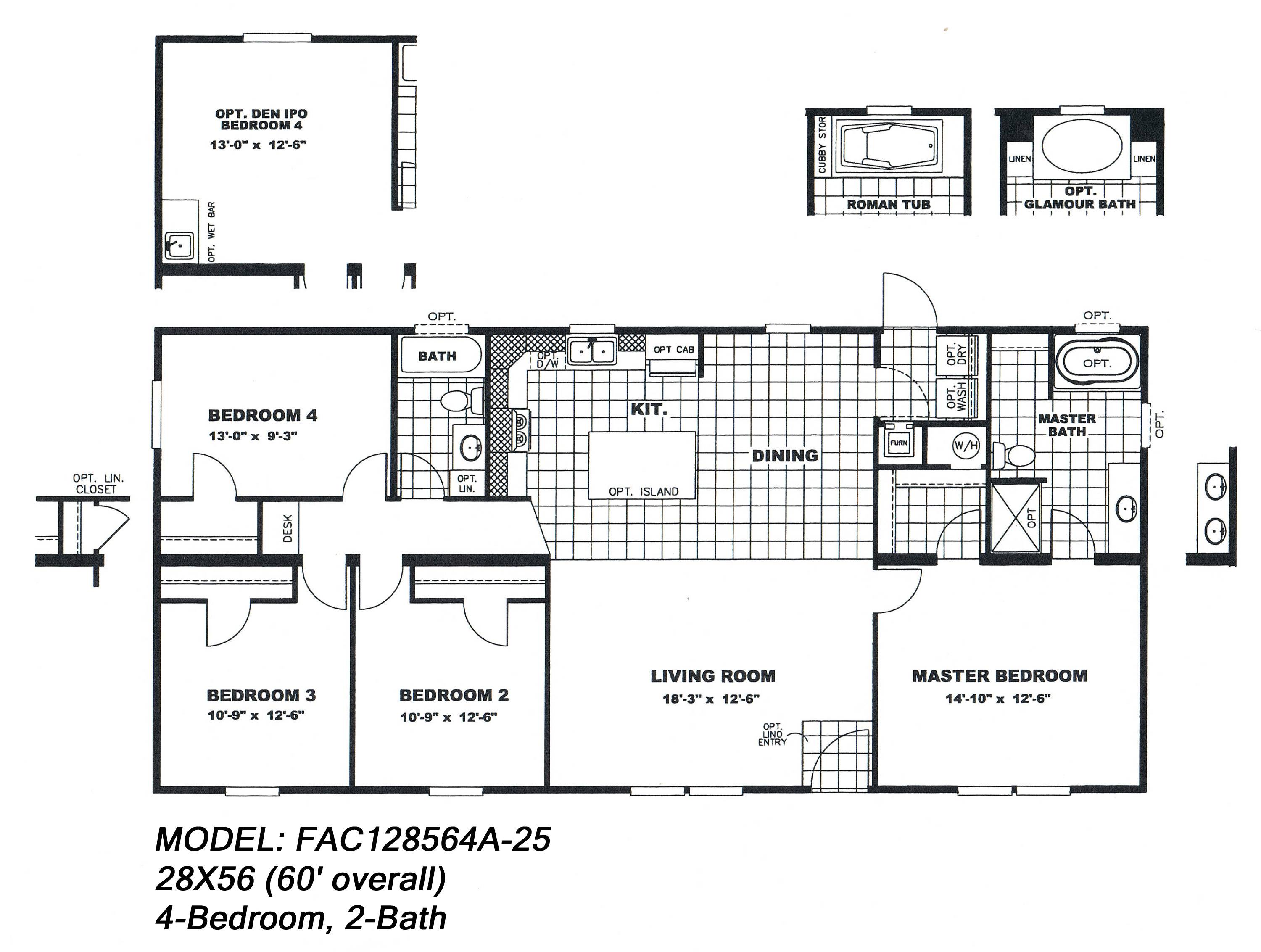 New Double Wide Floor Plans Floorplans click