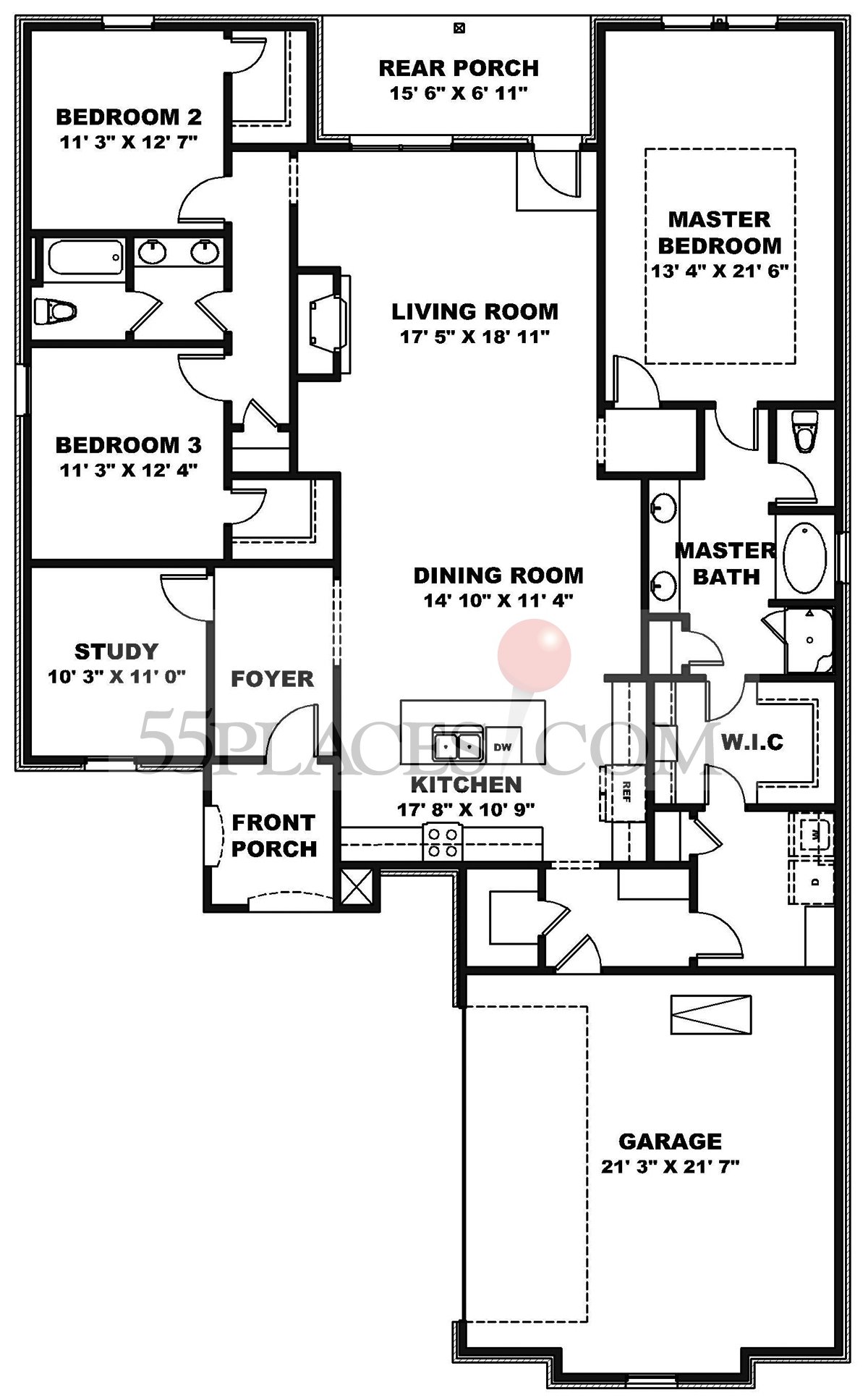 Lombardo Floorplan 2280 Sq. Ft Cypress Bend 55places