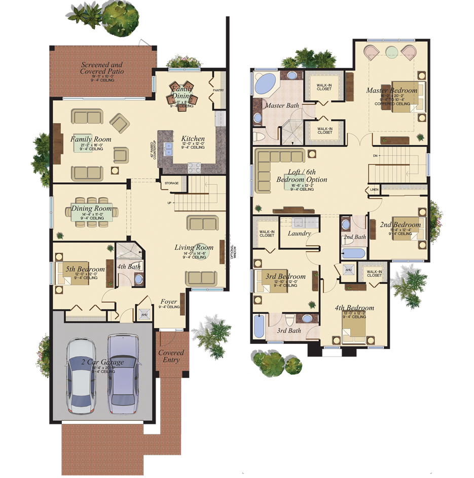 CONRAD/457 Floor Plan at Riverstone, Naples, Florida. New