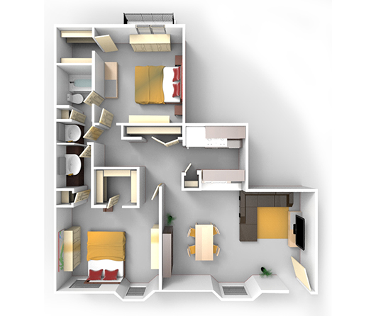 Apartment Floor Plans at 7979 Westheimer