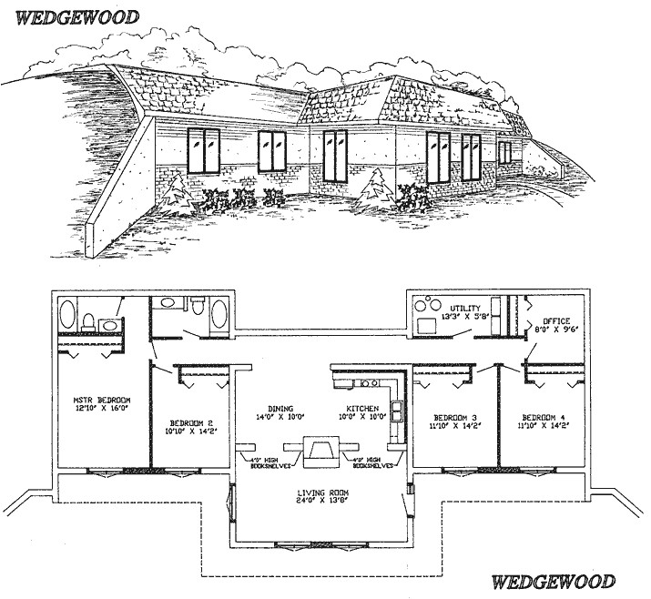 Earth Sheltered Home Plans