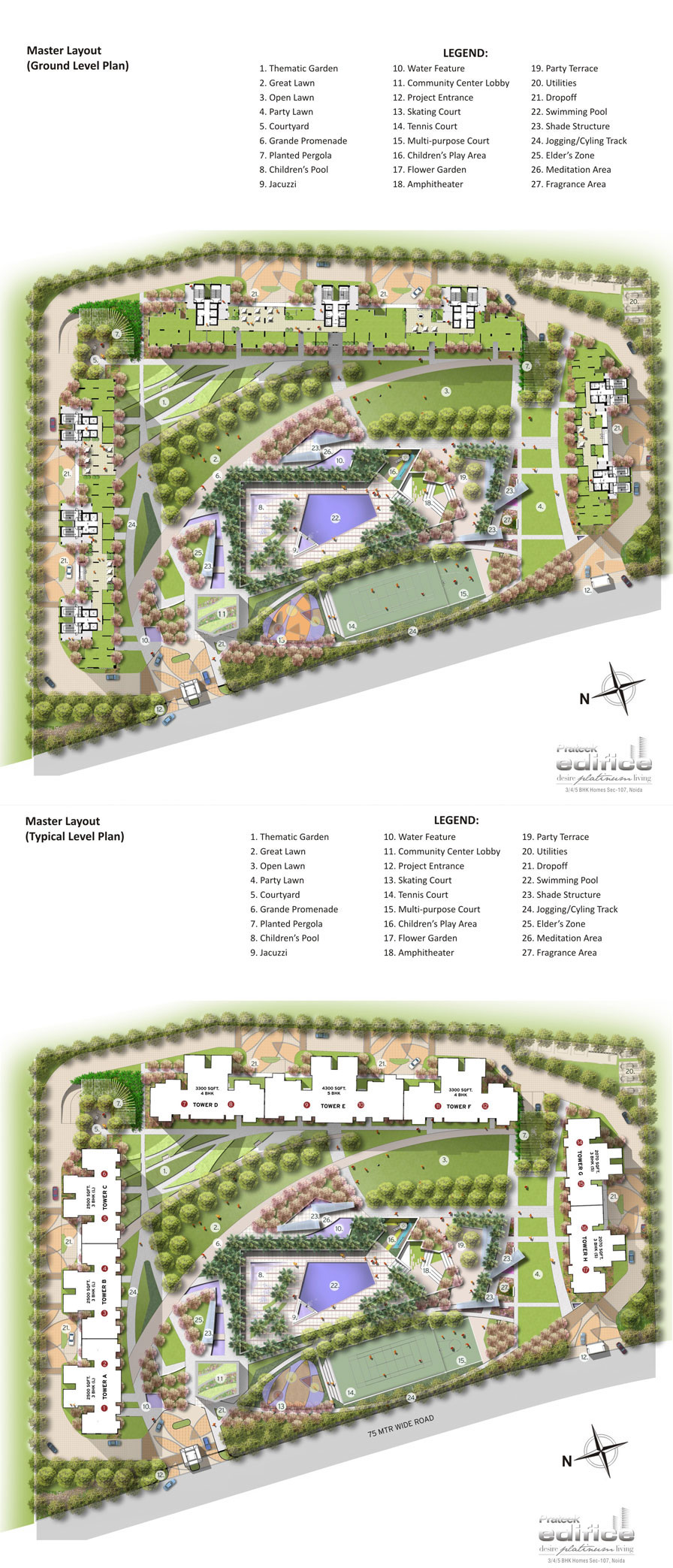 Master Plans Prateek Edifice Sector 107 Noida