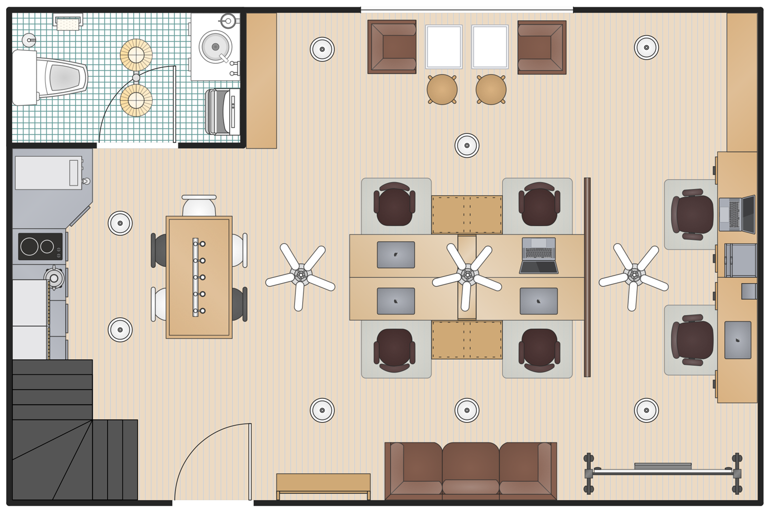 Small Office Plan Office layout plan, Office layout