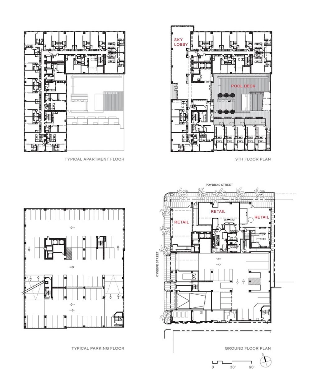 930 Poydras Residential Tower EskewDumezRipple Archinect