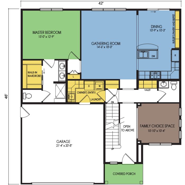 Longs Peak Home Floor Plan Wausau Homes House floor
