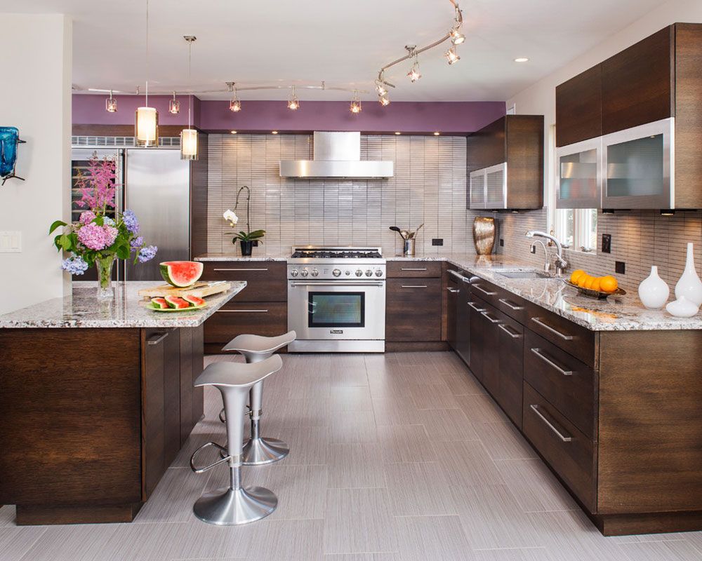 Amazing Range Of Kitchen Floor Tile Designs Purple