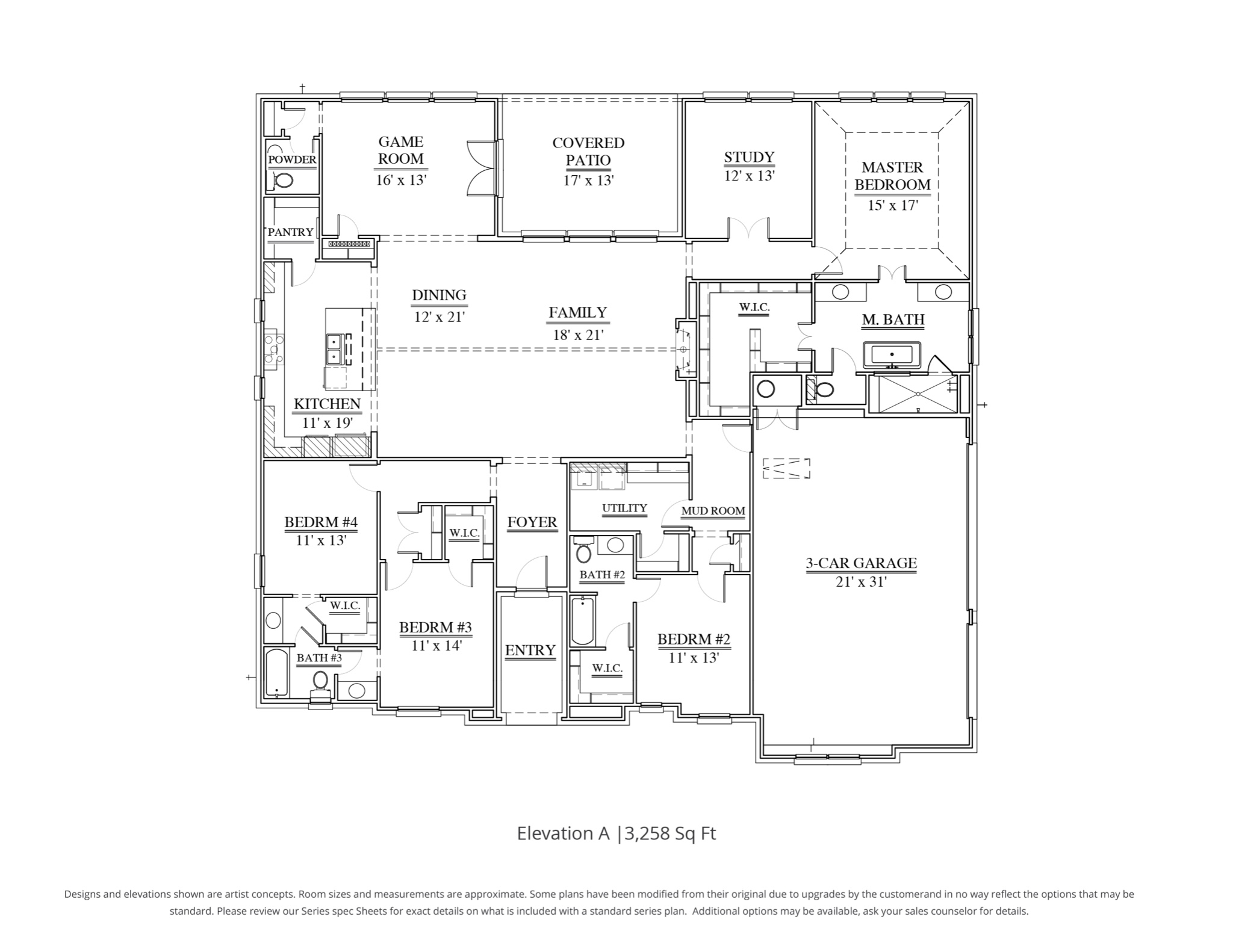 Connor Floor Plan in DFW Our Country Homes