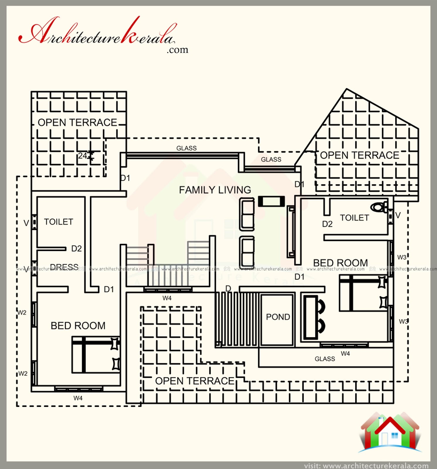 3000 SQUARE FEET HOUSE PLAN WITH 5 Bedrooms Acha Homes