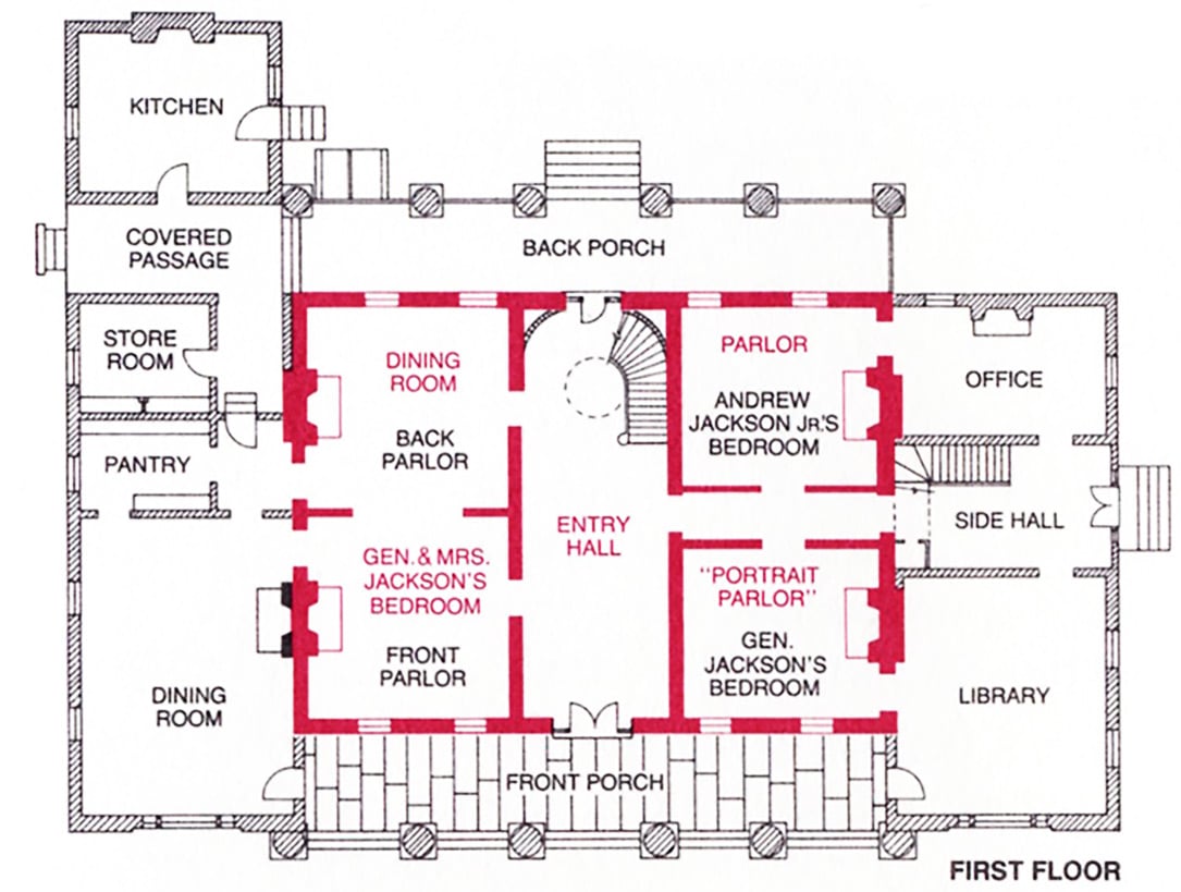 Room by Room Mansion of Andrew Jackson, The Hermitage