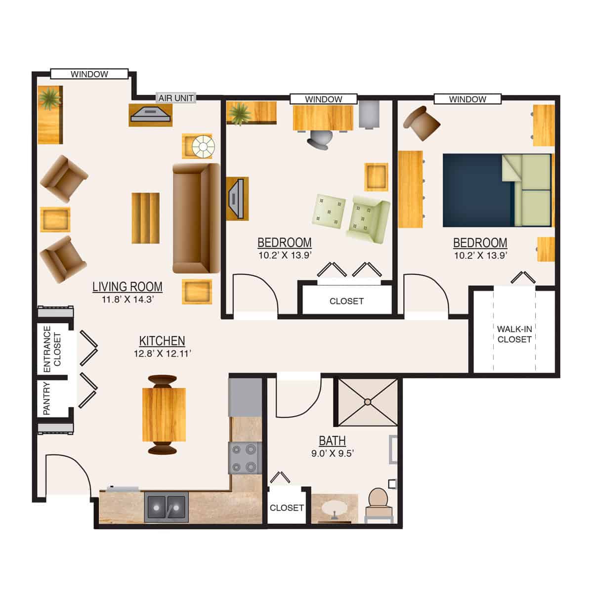 Retirement Home Floor Plans, Assisted Living Floor Plans