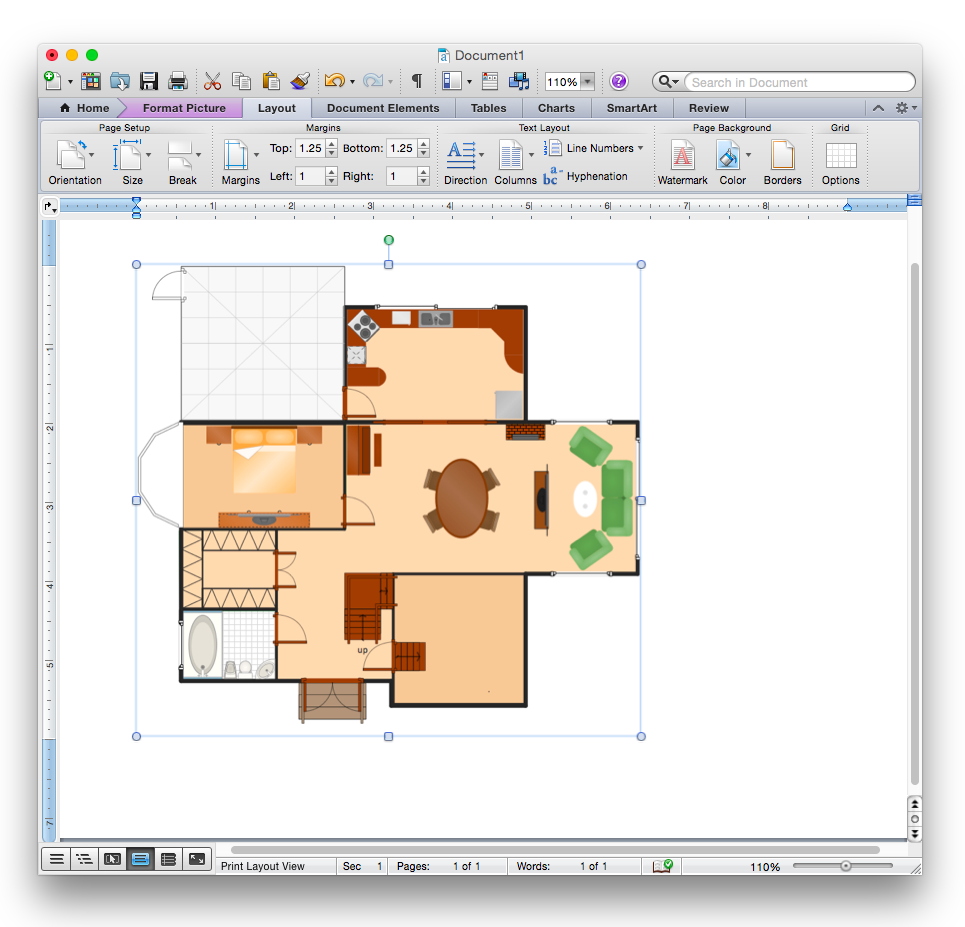 Add a Floor Plan to a MS Word Document ConceptDraw HelpDesk