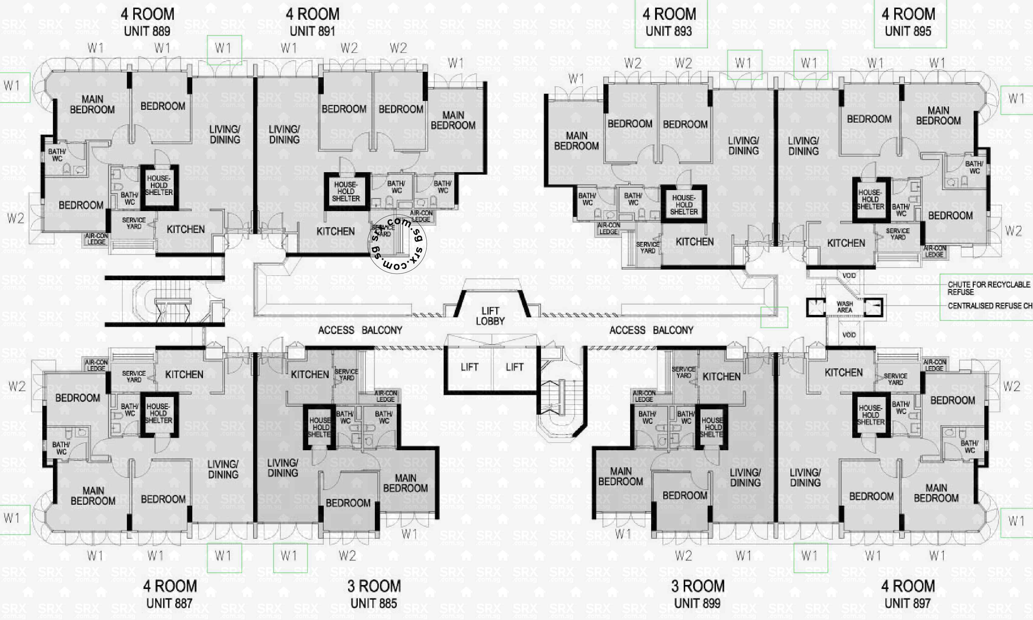 Floor Plans for 289A Punggol Place (S)821289 HDB Details